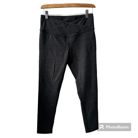 Zella Restore High Waist Soft Cross Band 7/8 charcoal grey leggings size‎ Medium - Picture 1 of 4